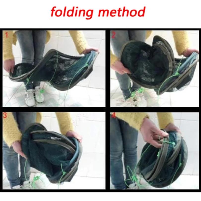 Open folding lifting net, fish bag, crab cage, fishing net, hand thrown net, lifting net, circular shrimp net