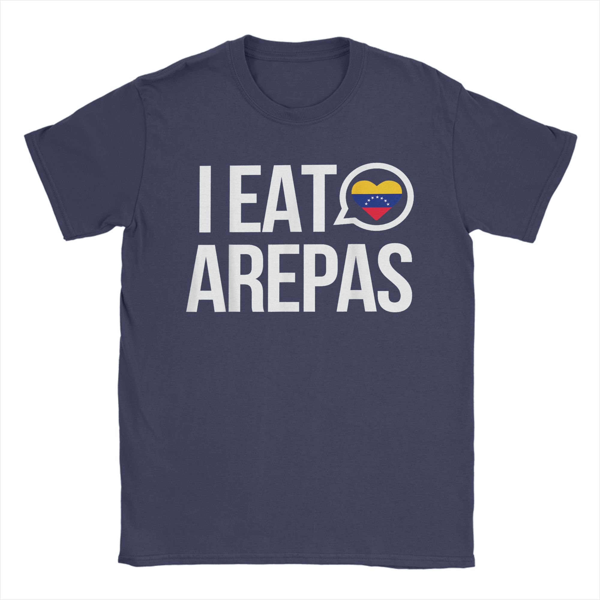 

Vintage I Eat Arepas Venezuelan Traditional Food TShirts Unisex Round Neck Cotton T Shirt Short Sleeve Tee Shirt Plus Size Clothes 4XL