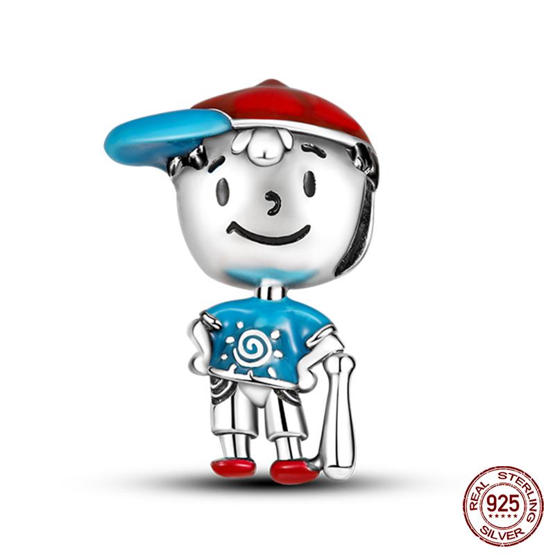 New In Real Copper Boys And Girls Bicycle Charms Beads Fit Qikaola Original Bracelets Fine Diy Jewelry Making