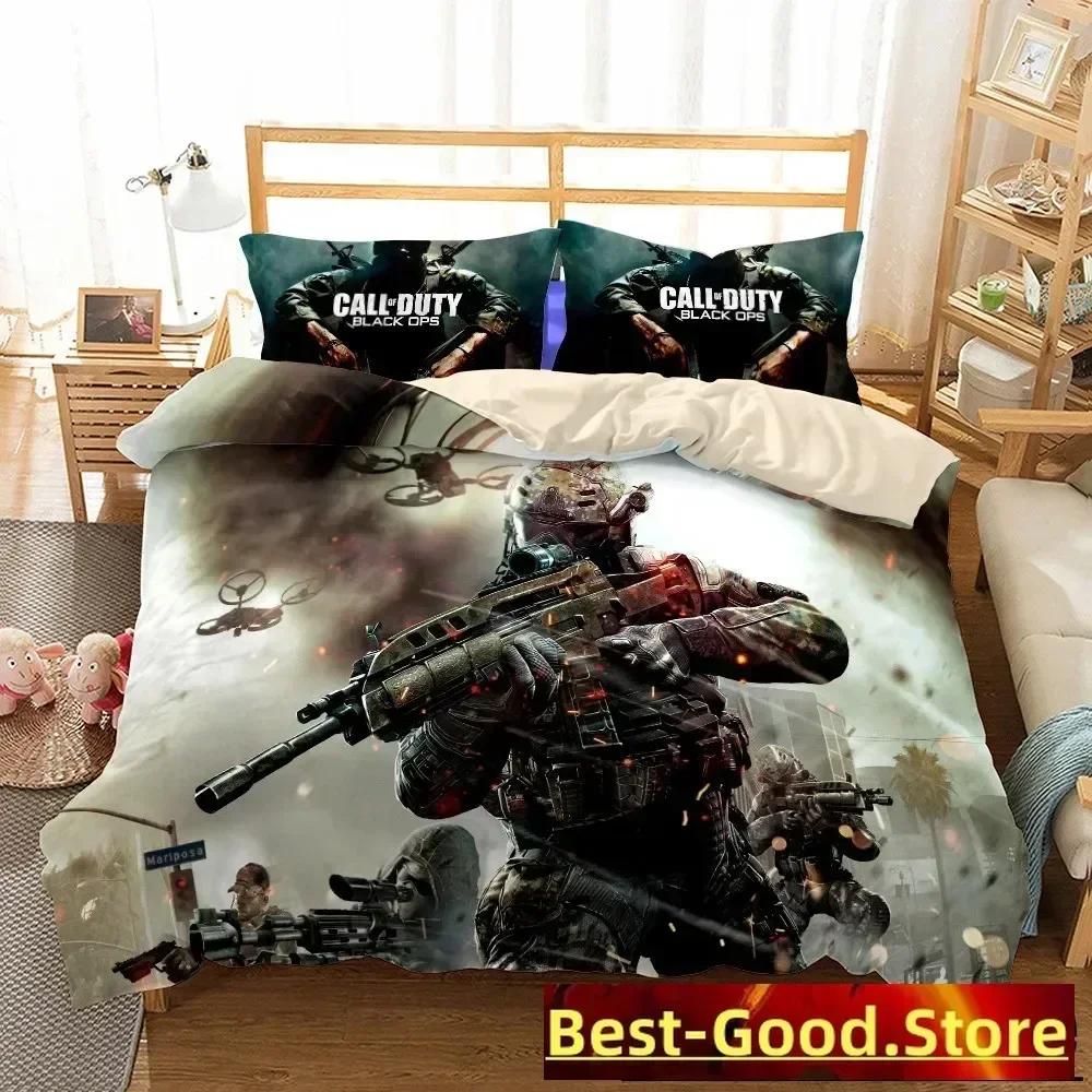 New 3D Print Call-Of-Duty Bedding Set Printed Bed Set With Pillowcase Bed Duvet Cover Soft Queen King Size Bedclothes Home
