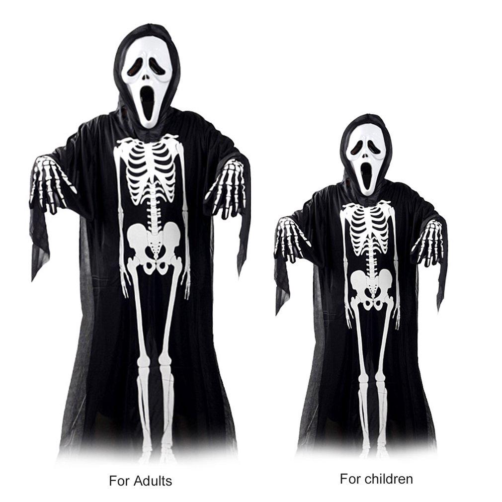 1Pair Scary Ghost Skull Skeleton Ghost Gloves Party Halloween Costume Fancy Gift