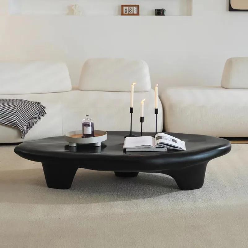 Steel Irregular Coffee Table Minimalist Sofa Black Living Room Table Tea Floor Table Living Room Furnitures