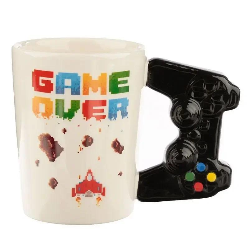 Handmade Ceramic Coffee Cup 350ml Game Controller Style Home Breakfast Milk Cup Creative Birthday Gift
