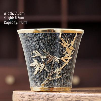 Xiao Ci Xiao Qu Five Elements Kiln-Glazed Ceramic Teacup