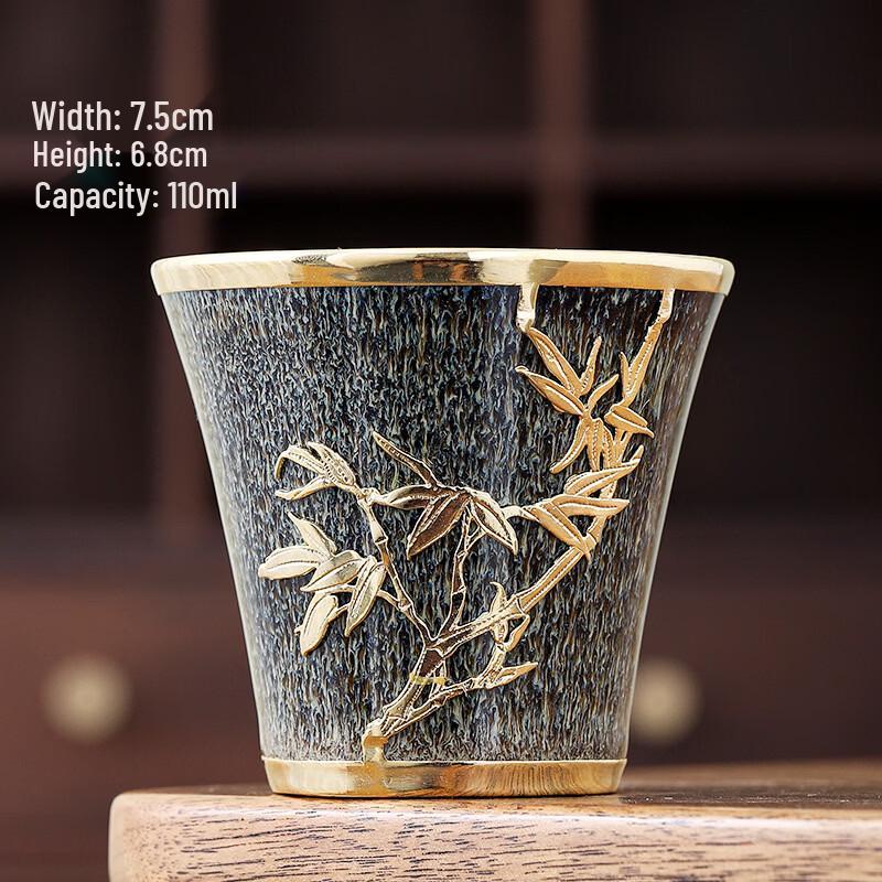 

Xiao Ci Xiao Qu Five Elements Kiln-Glazed Ceramic Teacup