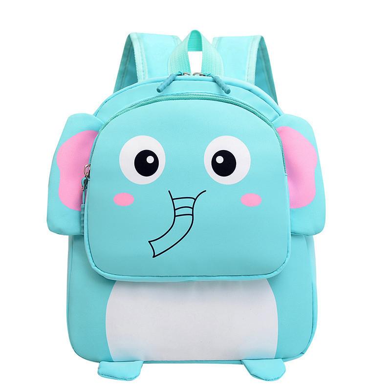 Charming Kids School Backpack Breathable Nylon Material With Fun Animal Designs And Large Capacity
