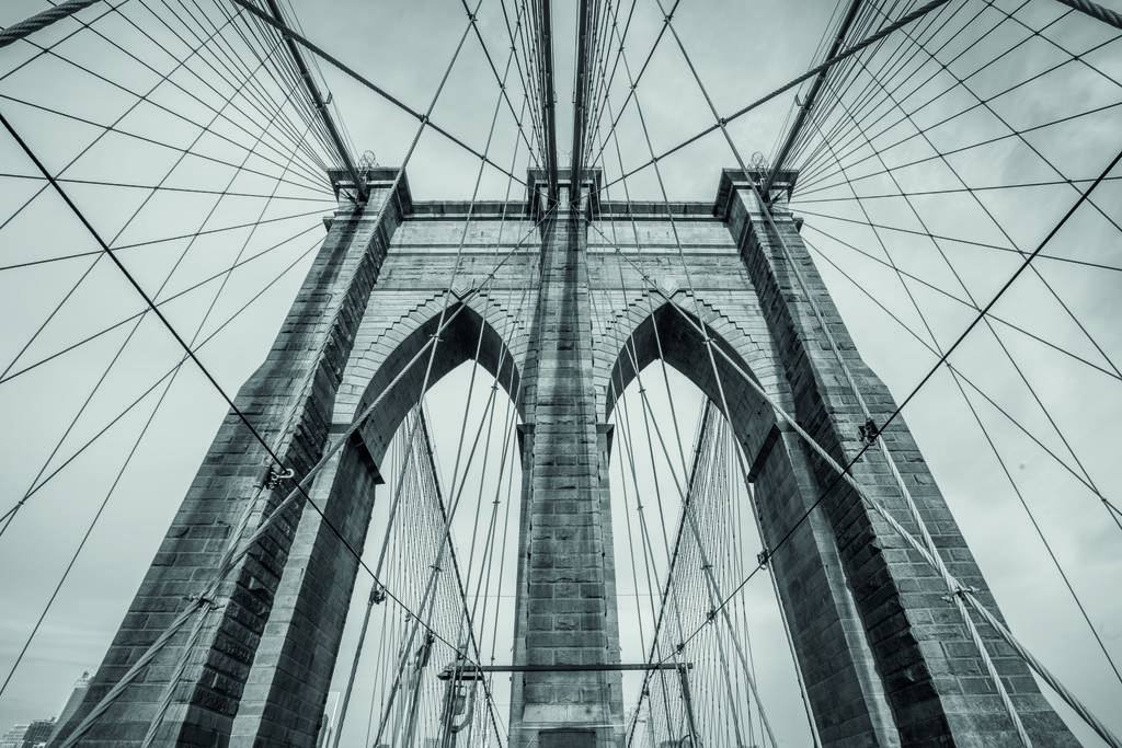 Photomural Brooklyn Bridge Washable Fleece 180x120