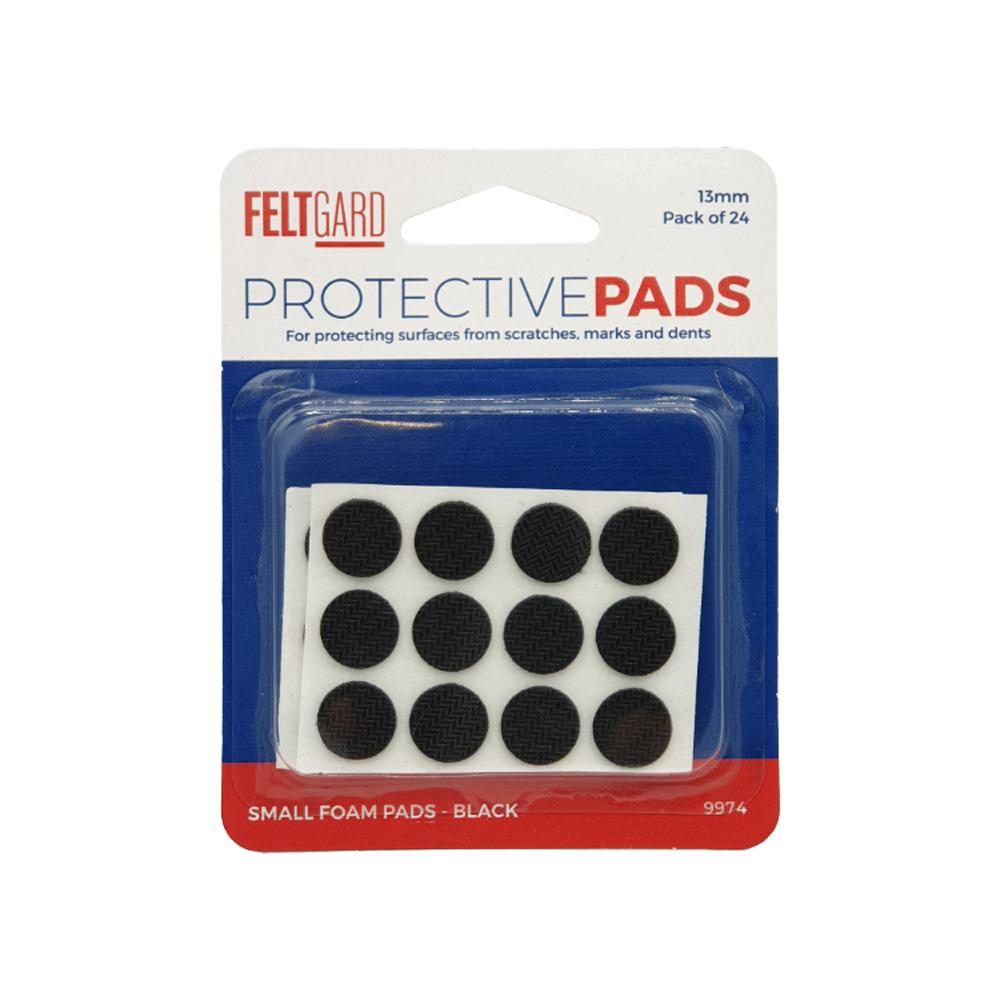 Feltgard Small Foam Black Protective Pads 13mm 24pk