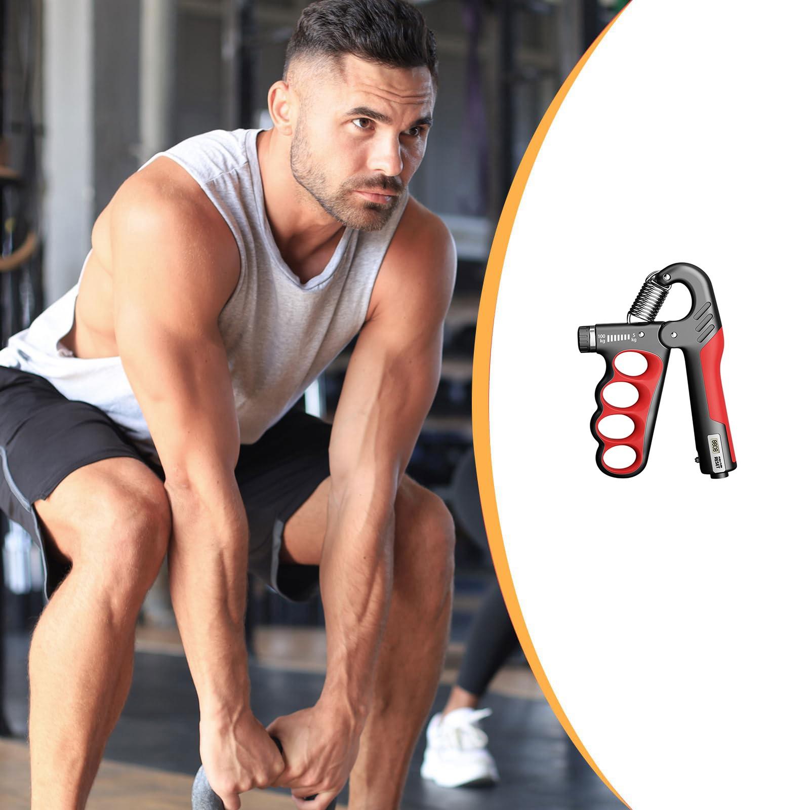 

Automatic Counter, Ergonomic Design, Forearm Strengthener For Musicians Athletes And Injury Recovery One Size червоний