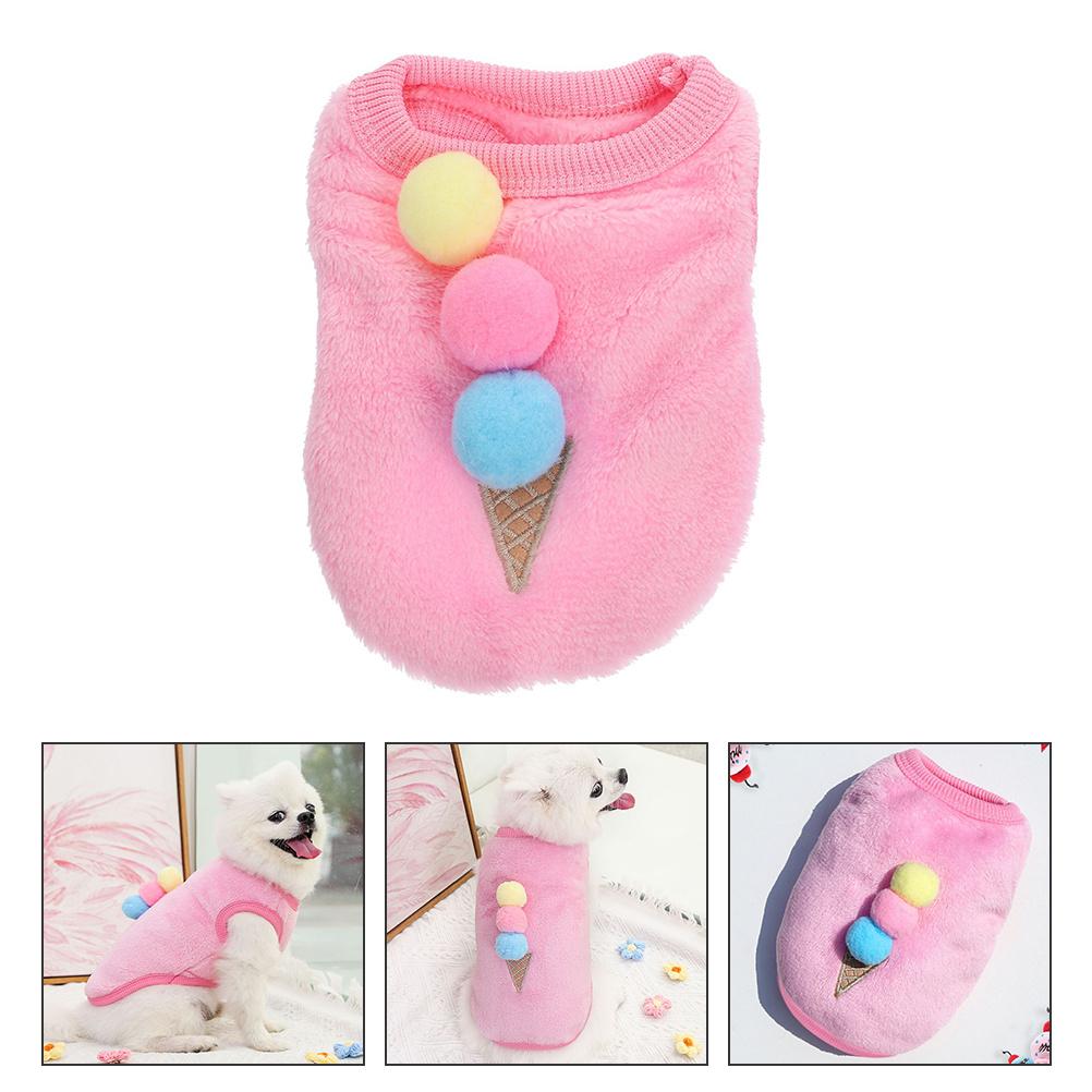 1Pcs Warm Pet Vest for Dogs Adorable Winter Dog Clothes Breathable Comfortable Puppy Garment Fashionable Design Ideal for Daily