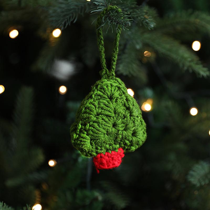 1 Pz Decorazione Natalizia da Appendere Calze di Lana Accessori Borsa Lavorata a Mano da Appendere