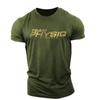 Men's Spring Sports Short-Sleeve T-Shirt with Custom Logo - European & American Style, Large Size, Breathable Cotton for Training