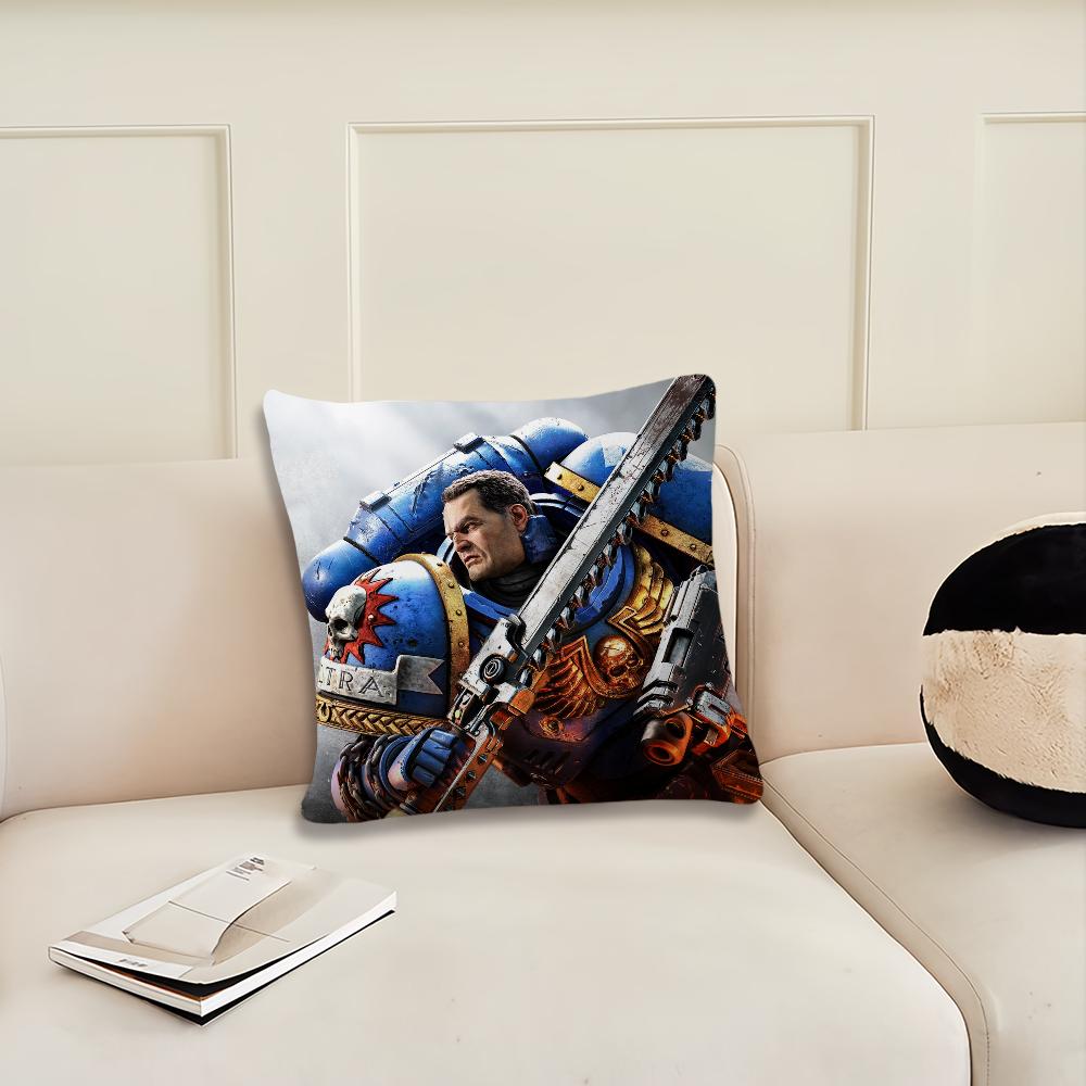 Game W-Warhammers-S-40k Cool Cushion Cover Living Room Headboard Office Cushion Bedroom Cushion Sofa Nap Time Pillow Case