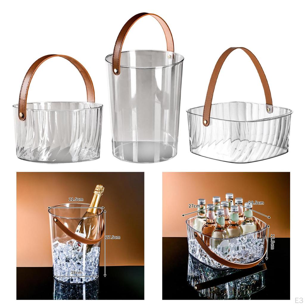 Champagne Bottle Storage Ice Bucket with Handle for And