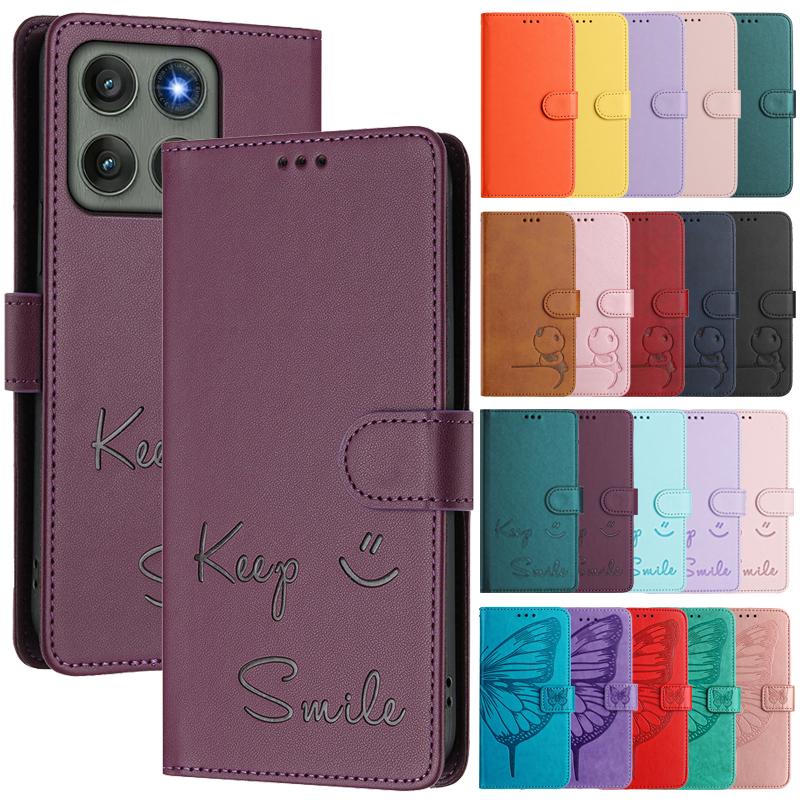 For Motorola Edge 60 Pro Case Flip Etui On For Moto Edge60 Pro Classic Phone Wallet Leather Case 2025 Coque Card Slot Back Cover