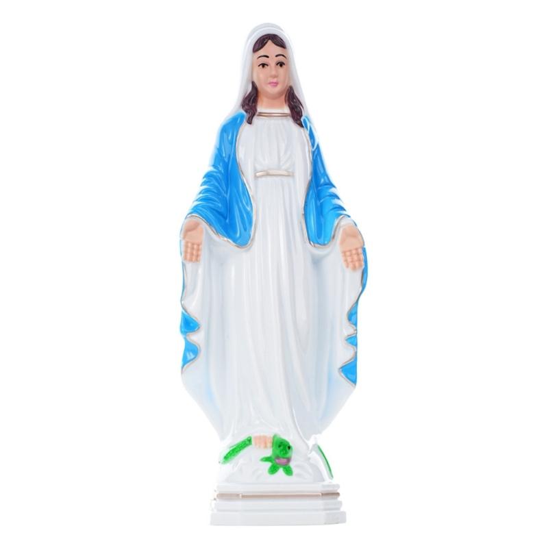 Catholic Statue Sculpture Virgins Mother Marys Statues Figurines Desktop Ornament Our Lady of Blesseds Mother Statues
