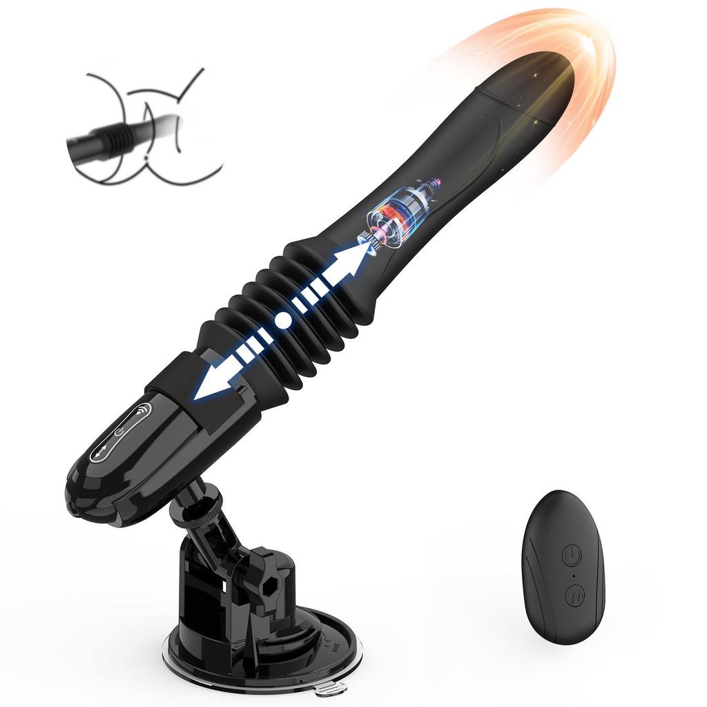 Automatic Vibrating Telescopic Female Masturbator with Massage Feature