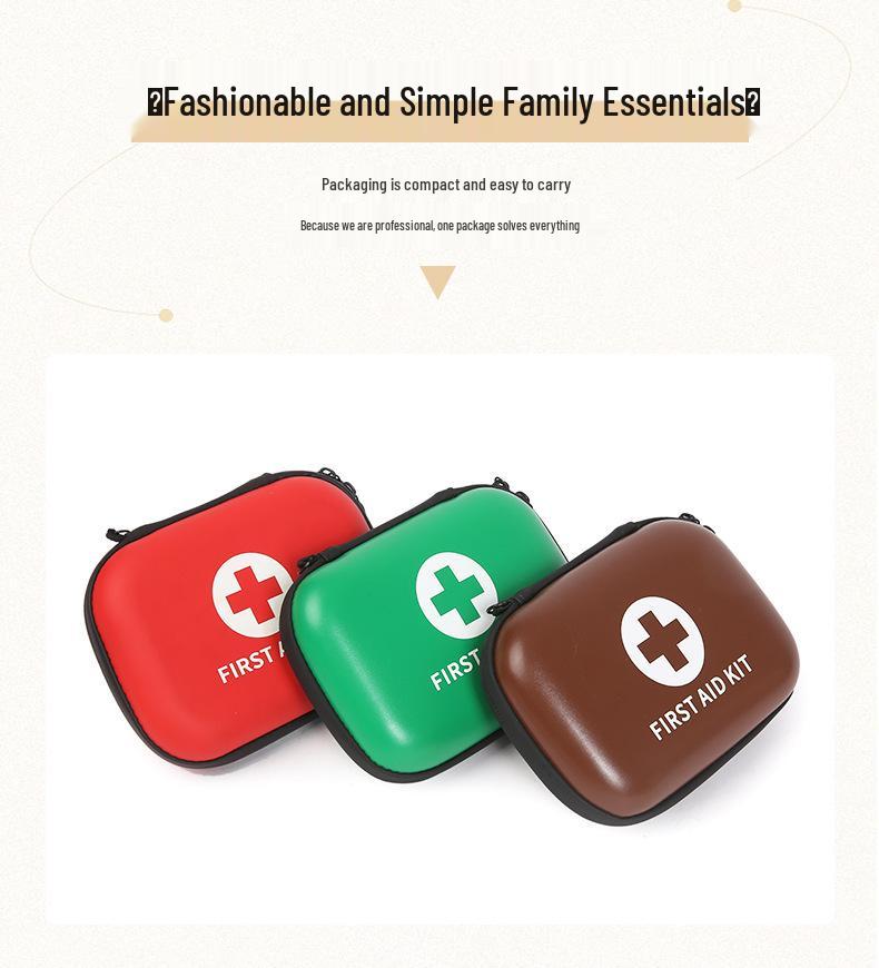 Compact PU First Aid Kit for Car and Outdoor Use