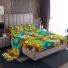 Bohemian pattern bed hat four-piece bedding set bedroom dormitory bedding decoration