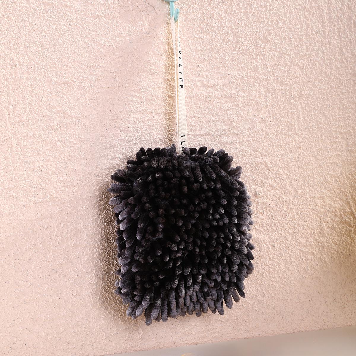 Chenille Quick-Dry Absorbent Hanging Hand Towel for Kitchen & Bathroom 32 (with lanyard) * 17