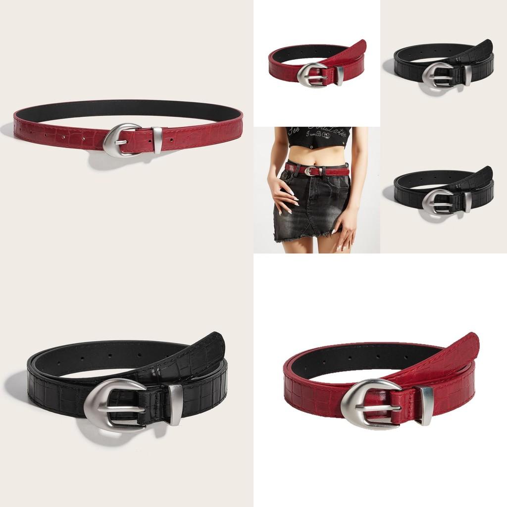 Fashion Women Belt Pu Leather With Needle Buckle For Casual Wear And Denim Styling
