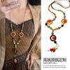Retro ethnic style long pendant necklace light luxury niche high-end sweater chain temperament versatile personality jewelry women