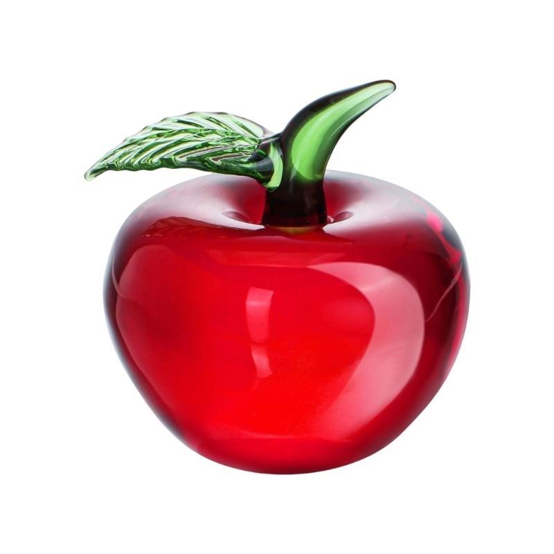 652F Miniature Glass Fruit Sculpture Realistic Fruit Paperweight for Living Room Tabletop Display and Document Organization