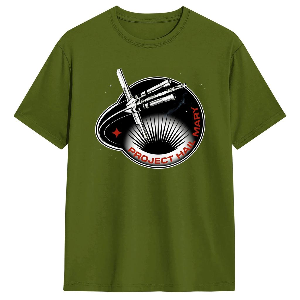 Project Hail Mary T Shirt for Unisex 100 Cotton Vintage TShirt Round Collar Tees Short Sleeve Clothing Plus Size