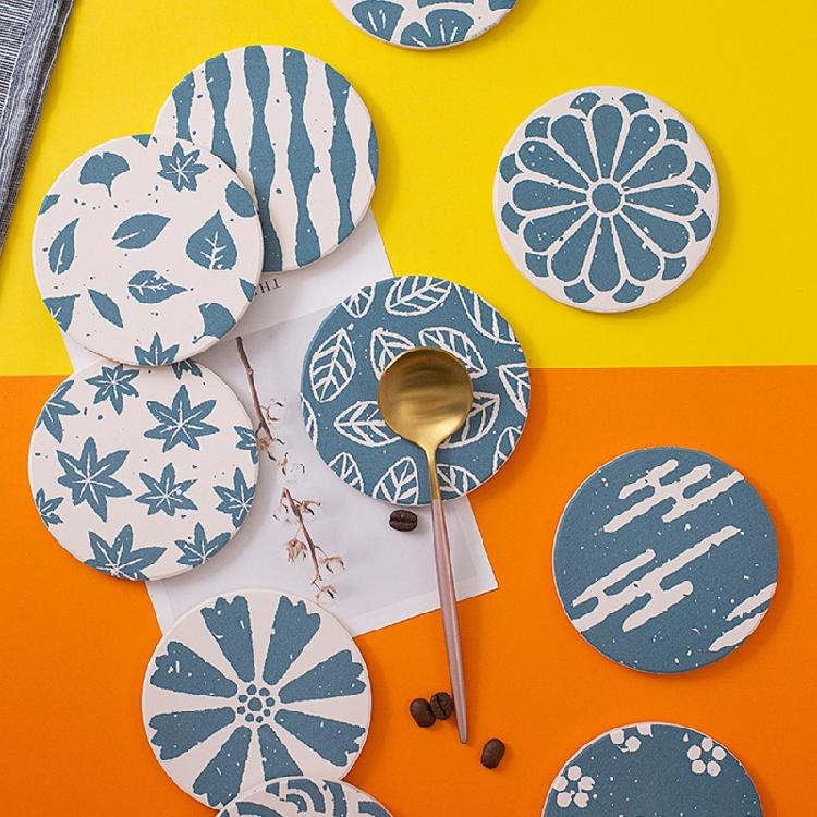 Diatom Mud Coaster Absorbs Cutlery Insulation Anti-scalding Coaster Table Decor