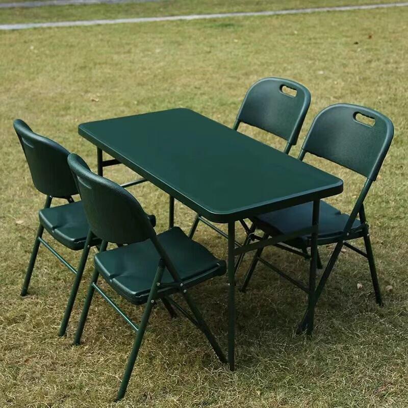 Zhishi Portable Outdoor Blow-Molded Camping Table and Chair Set