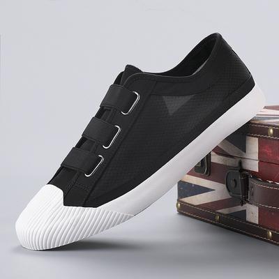 New Summer Mens Shoes Trendy Shoes One-foot Shoes Breathable Casual Shoes Mesh Canvas Shoes Flat Shoes
