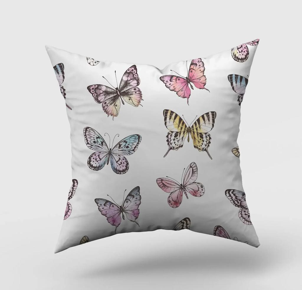 Beautiful Cartoon Butterfly Print Pillowcase Home Living Room Sofa Car  Decorative Pillow Cushion Cover 45*45cm