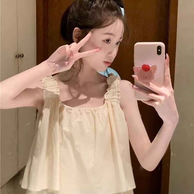 Women's Summer Loose-Fit Mori Style Camisole - Sweet & Spicy Design