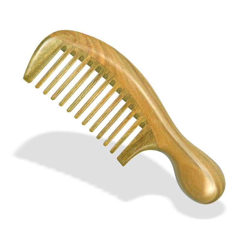 

Гравированная расческа из зеленого сандала: Деревянный гребень для волос с толстой ручкой для мужчин и женщин, идеально подходит для ежедневного домашнего использования или в качестве подарка.
