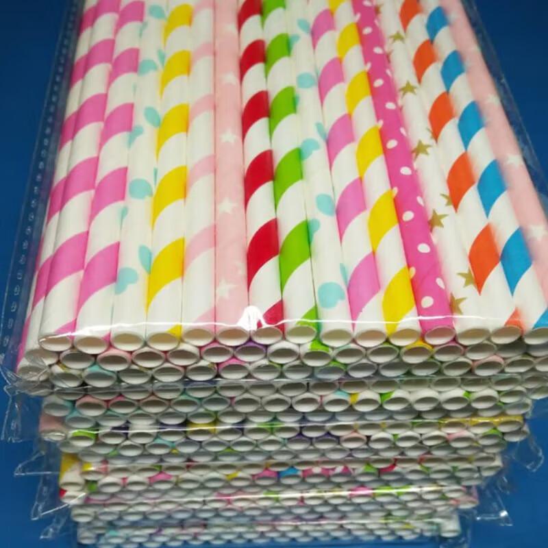 Одноразовые цветные бумажные палочки