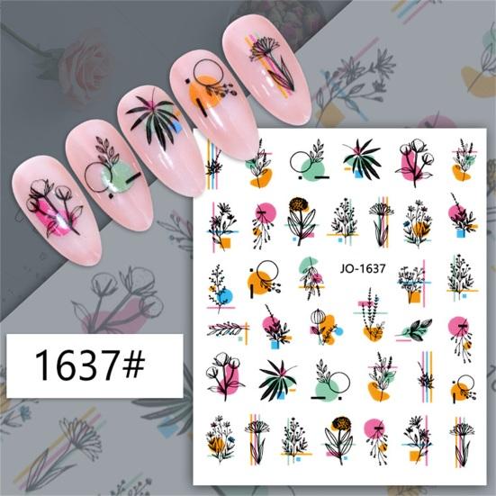 Nail Art Sticker Eye-catching Strong Stickiness Paper Colorful Fingernail Sticker DIY Nail Art