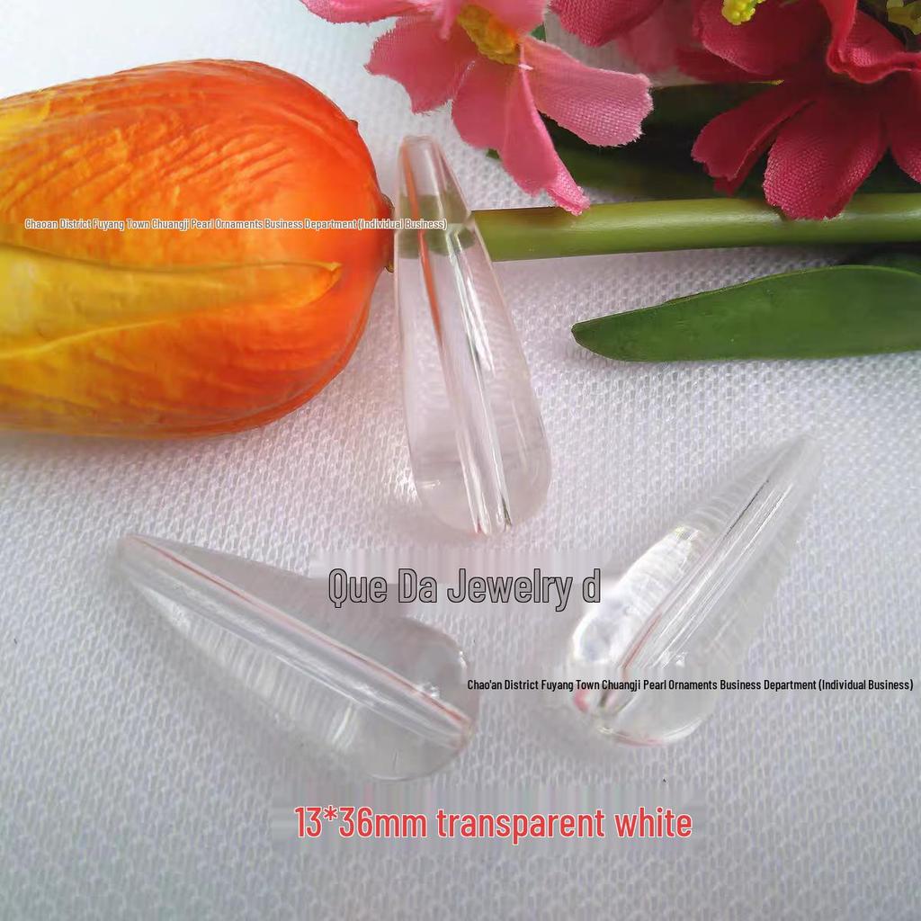 Transparent Acrylic Water Drop Beads for DIY Jewelry, Curtains, Ornaments, and Lighting Accessories