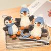 Peanut Penguin Jellycat Pendant Plush Toy Skateboarding Clap Ring Doll Xmas Gift