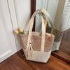 Travel vacation beach bag women's summer new straw bag simple fashion large capacity handbag shoulder bag
