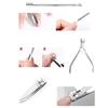 YIKOOLIN Care Manicure Set Manicure Set Professional Nail Clipper Kit 3pcs Nail Filing Shaping 2pcs Finger Separator
