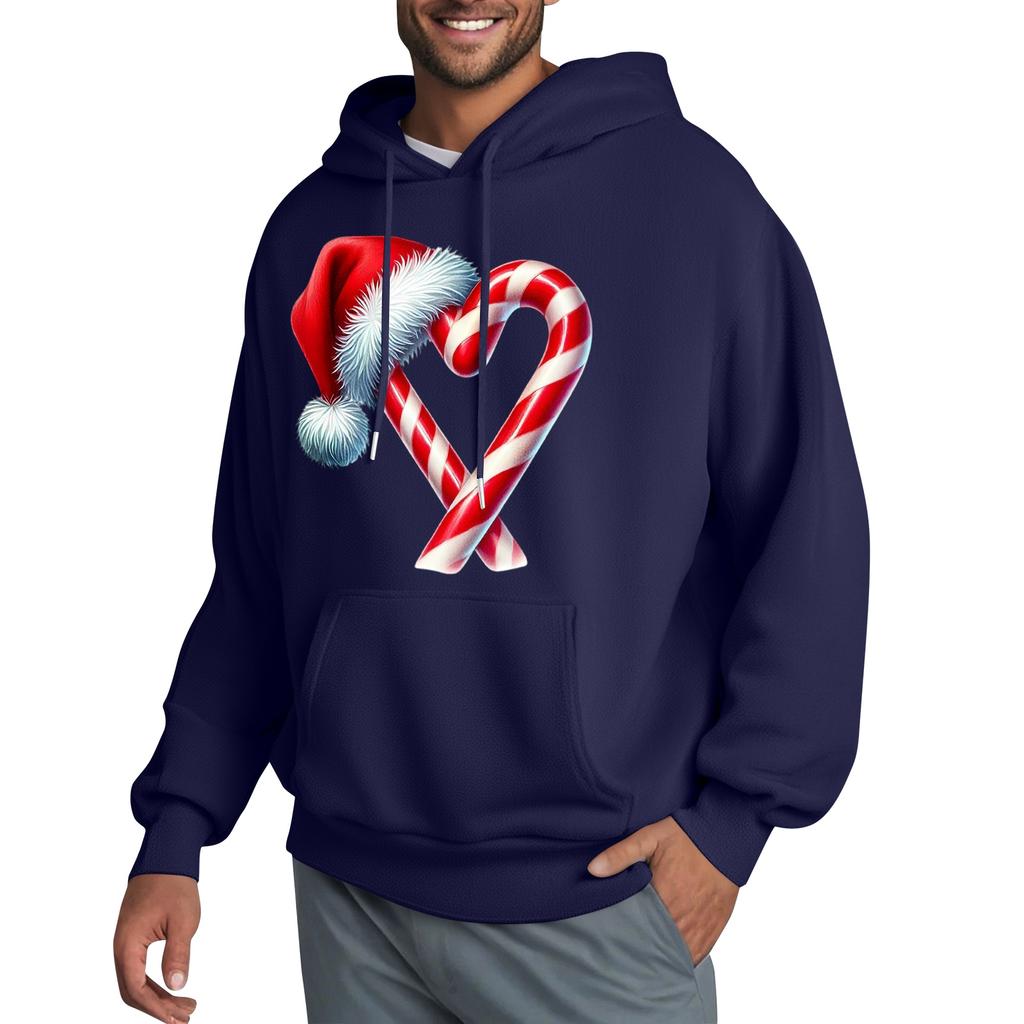 Men's Hooded Sweatshirt, Contrasting Color Sweatshirt, Sports   Casual Jacket