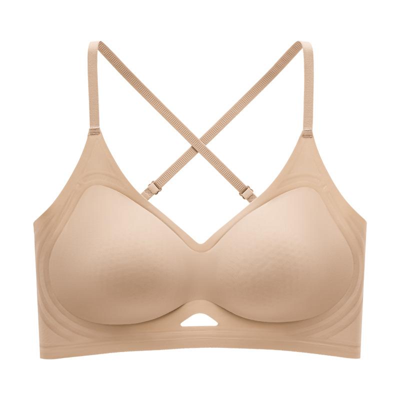 Underwear women's summer nudity invisible seamless bra women gather anti-sagging liquid foundation beautiful back underwear bra women
