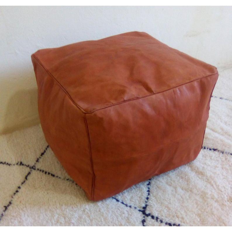 , POUF MAROCAN Autentic Puf din piele Pouf Otoman ,puf otoman din piele taburet,