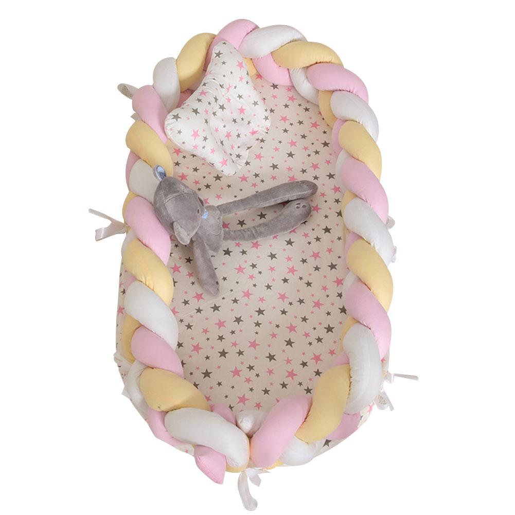 Folding Cotton Weaving Removable Sleeping Bed for Infants