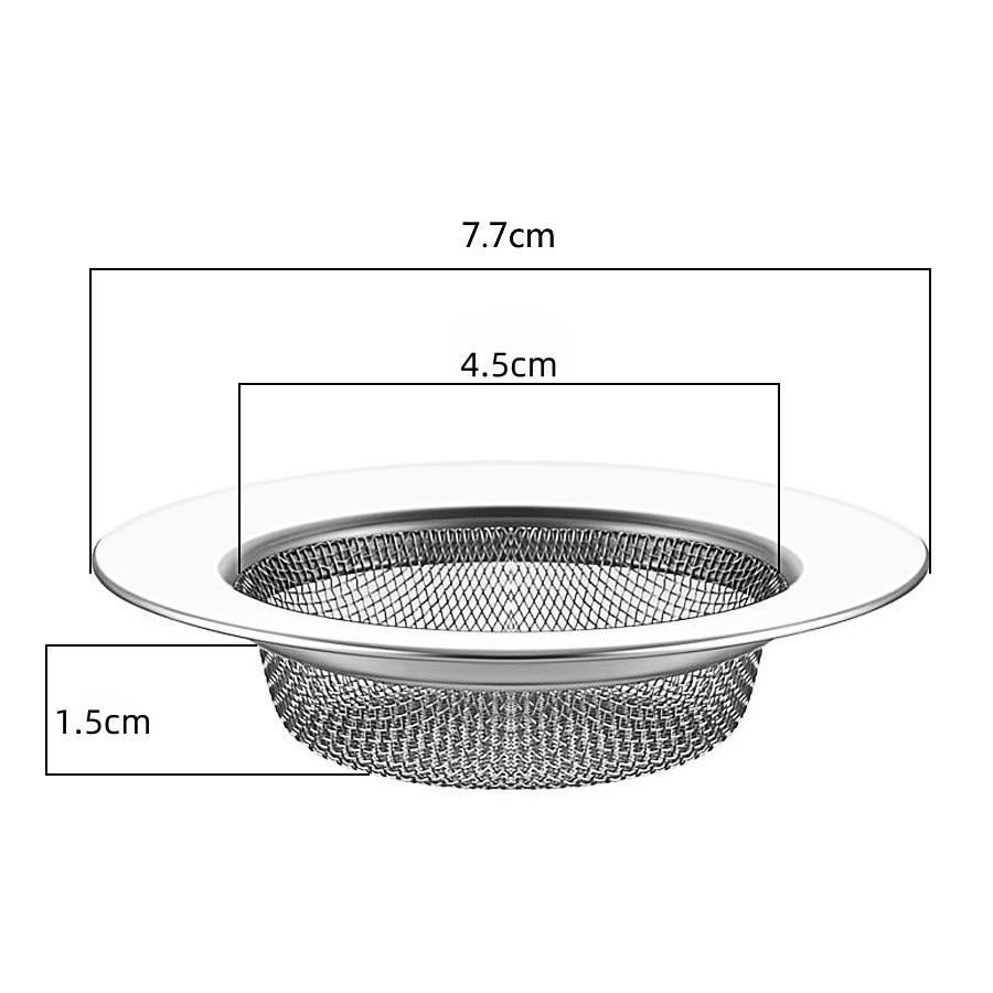 Stainless Steel Kitchen Sink Drain Screen and Anti-Clog Cover