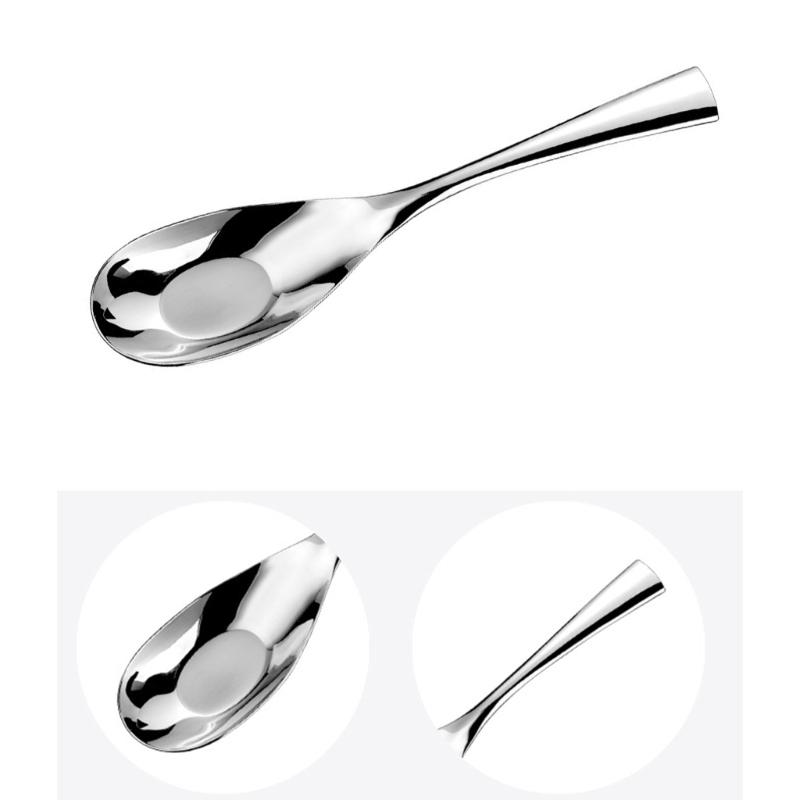 Elegant Mirror Polished Serving Spoon Practical 316L Stainless Steel Serving Spoon Perfect Thick Flatware for Dining