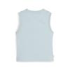 Puma Solid Color Casual Sports Ribbed Sleeveless Pullover Women Tops Light-Blue 624308-22
