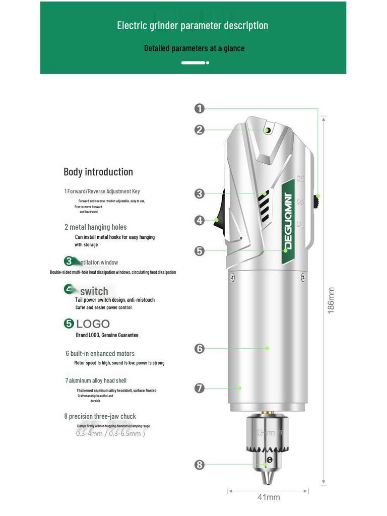 Minaite Handheld Electric Grinder for Jade & Wood Carving and Polishing