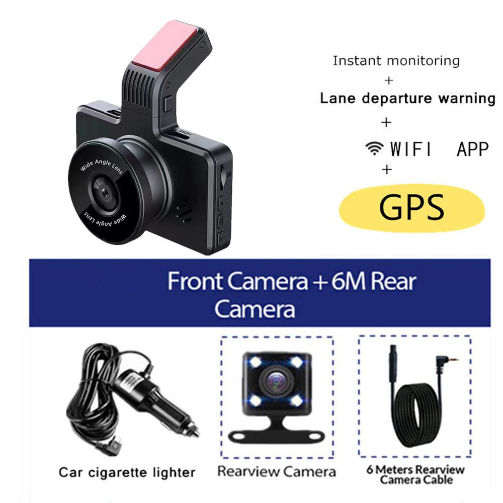 Car DVR WiFi GPS Full HD 1080P Dash Cam Rear View Car Camera Drive Video Recorder Night Vision Dashcam Black Box Car Accessories