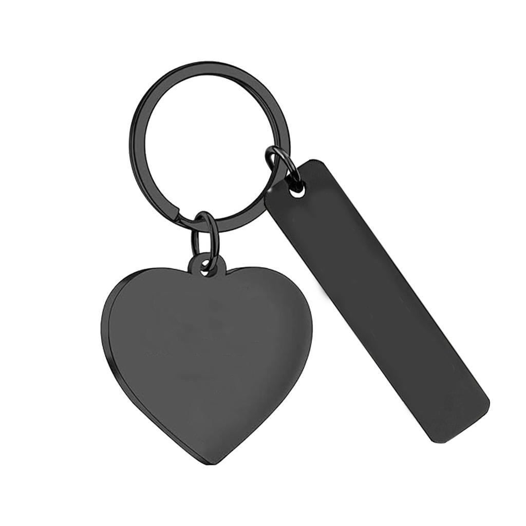 Season Stainless Steel Tag Metal Keychain Can Be Used For Diy Engraved Commercial Key Accessories